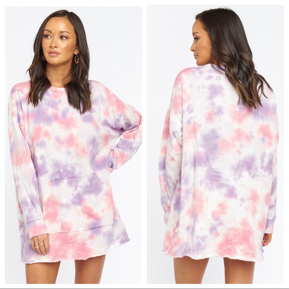 Show Me Your MuMu Sunday Sweatshirt Candy Tie Dye Pullover